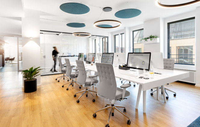 Flexibilität und Ästhetik werden bei dem New-Office-Konzept vereint